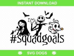 Nightmare Before Christmas Squad goals SVG