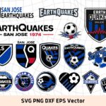 San Jose Earthquakes SVG Logo, MLS, Vector