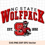 State Wolfpack SVG Cut Files PNG Sublimation or DTF