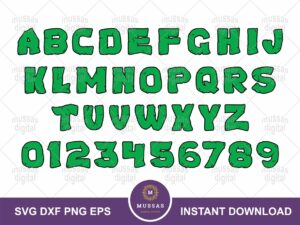 Turtles Alphabet Svg, Font, Ninja Cricut