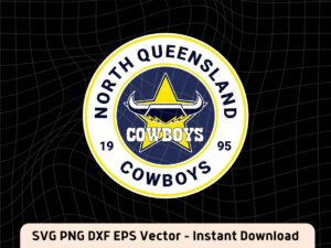 nth qld cowboys logo vector