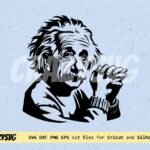 Albert Einstein Portrait Vector SVG Image