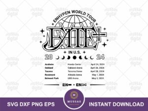 Enhypen Fate Plus U.S. Tour Svg Eps