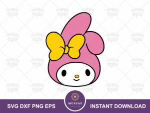 Melody Kuromi SVG Layered Vector eps