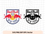 New York Red Bulls Logo SVG Cut Files Vector