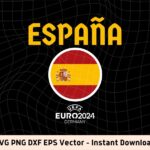 Spain Euro 2024 SVG Image PNG Vector FILE