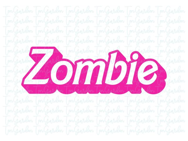 Zombie Fun Barbie PNG SVG