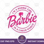 cheer barbie svg