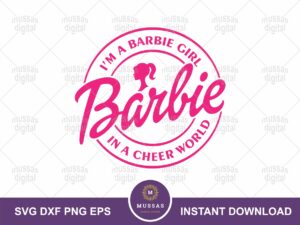 cheer barbie svg