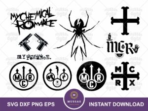 my chemical romance svg logo bundle