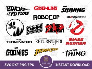 80's Movie Logo Collection SVG