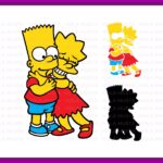 Bart and Lisa Vector Layered Download