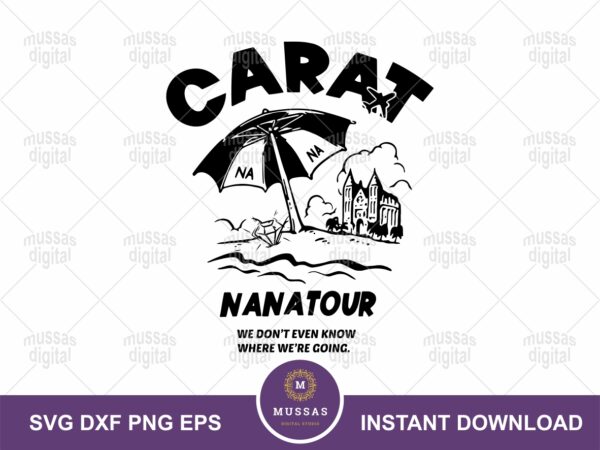 Carat Nana Tour Kpop SVG