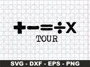 Ed Sheeran Mathematics Tour SVG