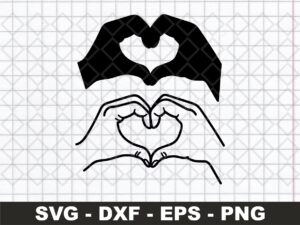 Heart Hand SVG