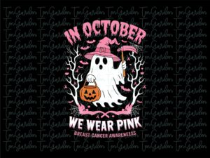 In October We Wear Pink PNG Download