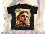 Kurt Cobain Vintage T-Shirt Design PNG