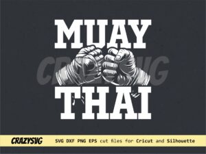 Muay Thai Fighter SVG