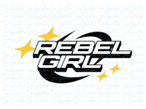 Rebel Girl SVG Y2K PNG Vector Download