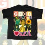 SZA 90s retro rap tee PNG