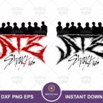 Silhouette Stray Kids ATE SVG vector