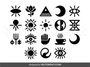 aesthetic symbols svg clipart