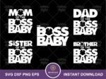 boss baby shirt family png svg download