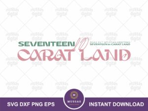 kpop seventeen in carat land logo svg