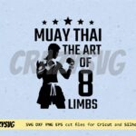 muay thai svg, art of 8 limbs