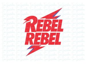 rebel rebel cut file david bowie svg