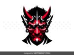 villain black and red SVG