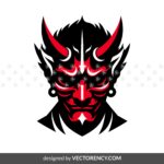 villain black and red SVG