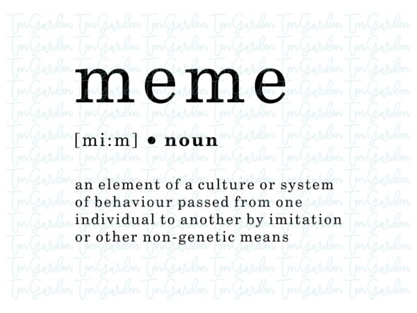 Meme Definition SVG