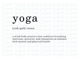 Yoga Definition SVG eps